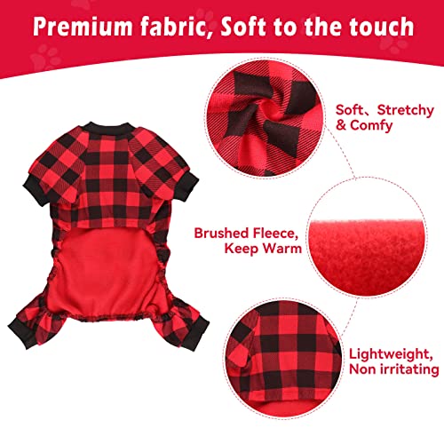 Buffalo Plaid Dog Sweater - Soft & Warm
