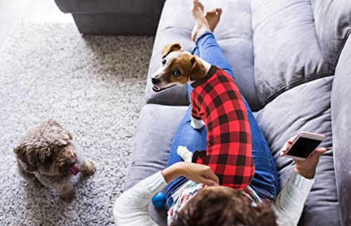 Buffalo Plaid Dog Sweater - Soft & Warm