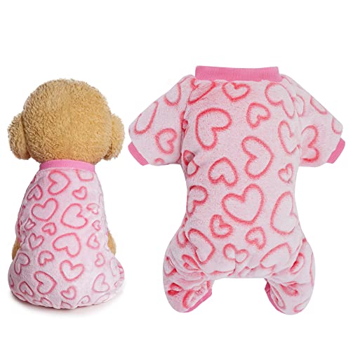 Cute Heart Dog Pajamas for Small/Medium Dogs