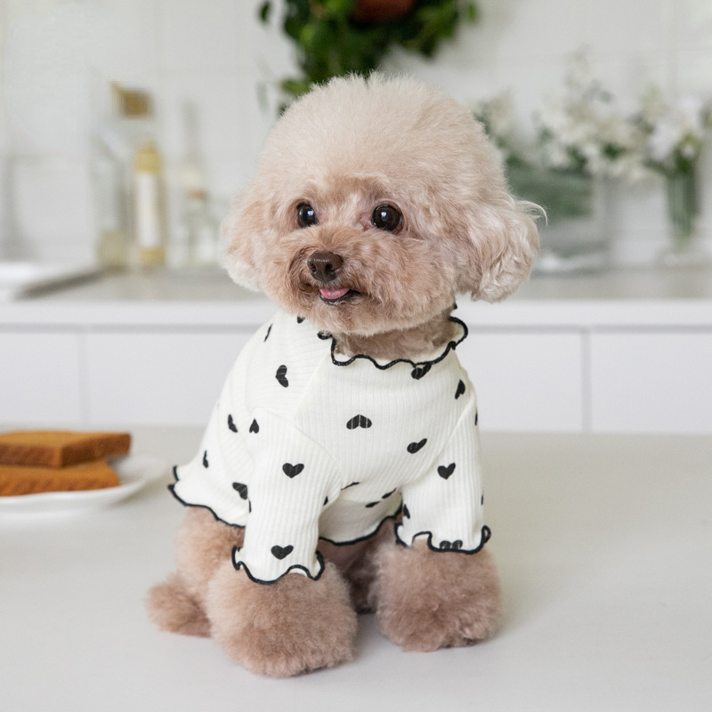 Embroidered Bear Waffle Home Vest for Dogs