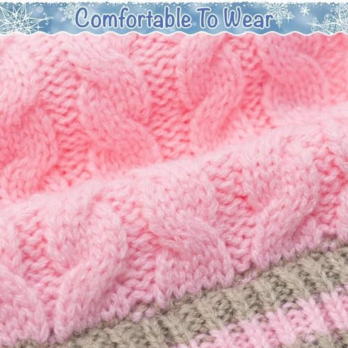 Plaid Dog Sweater Dress with Leash Hole - Medium