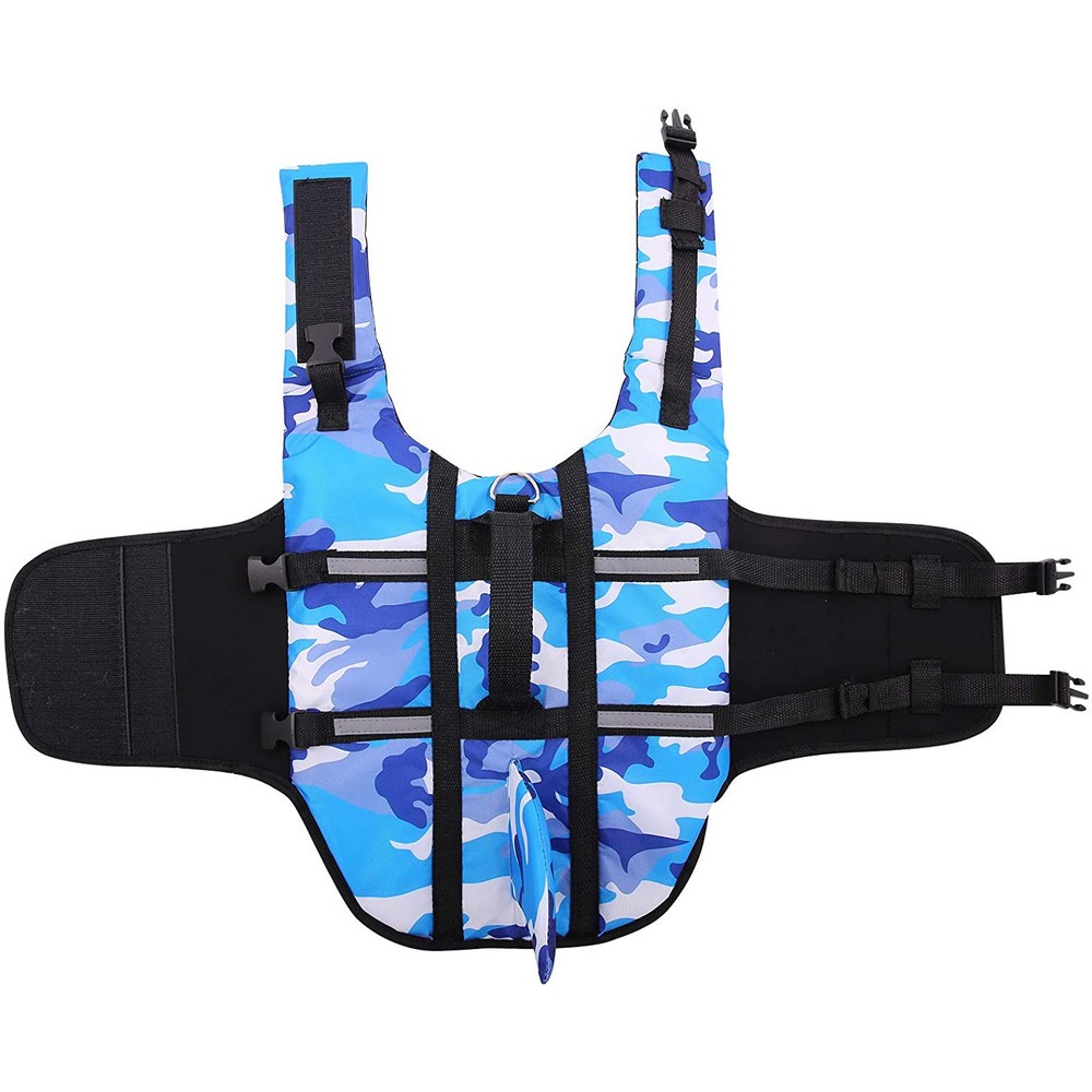 Dog Life Jacket Vest with Swimwear in Camouflage