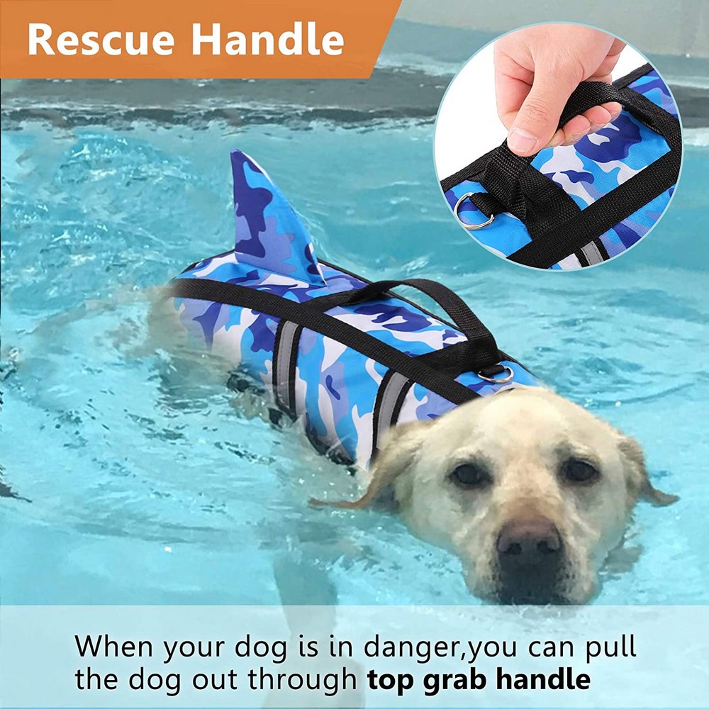 Dog Life Jacket Vest with Swimwear in Camouflage