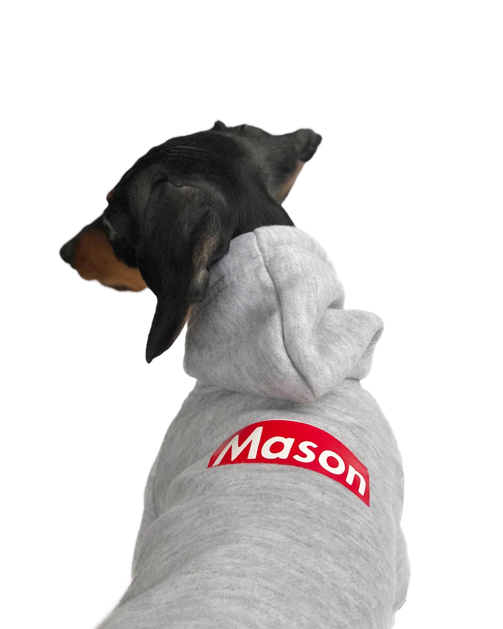 Custom Personalized Grey Pullover Warm Dog Sweater