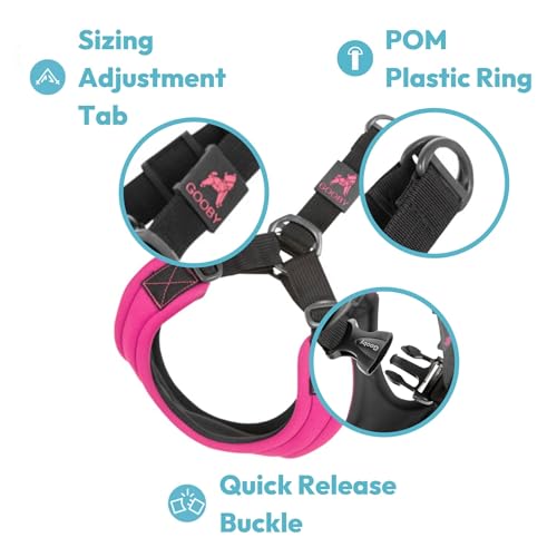 Pink Gooby Escape Free Sport Harness - Small Dogs
