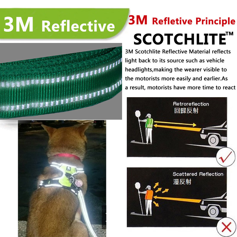 Adjustable Reflective Dog Harness for all Dog Sizes