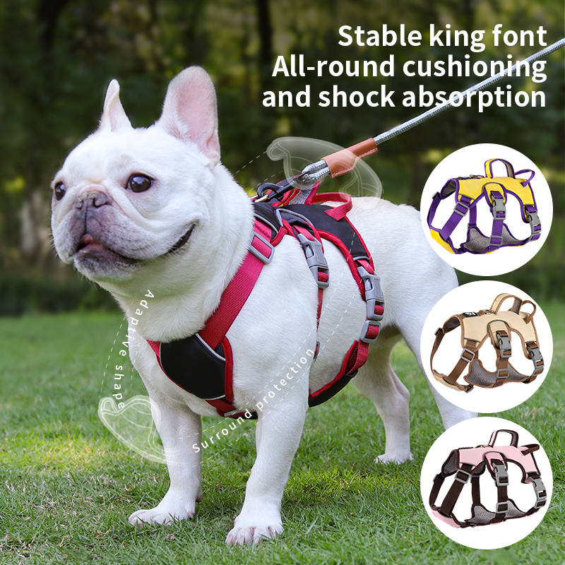 Reflective adjustable harness for small to large dogs