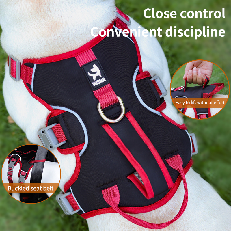 Reflective adjustable harness for small to large dogs