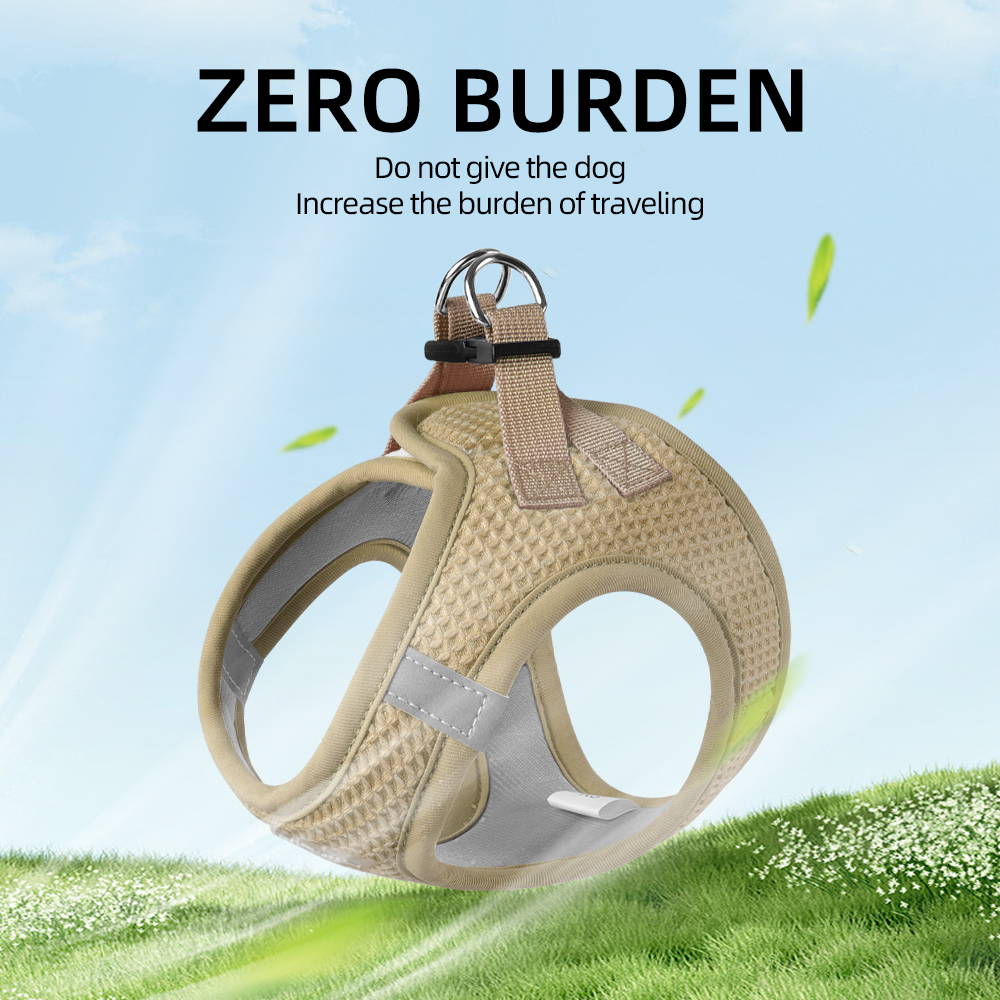 Breathable Waffle Puppy Cat Harness Leash for Small Dogs