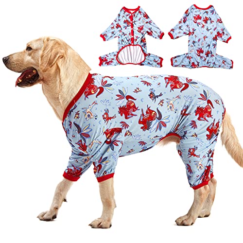Giant Big Dog Pajamas, Rabbit & Wild Horse Print