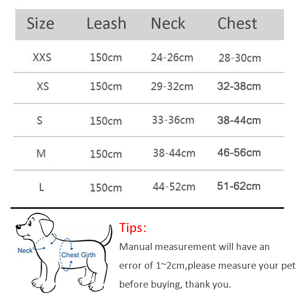 Adjustable Dog Harness Leash Set for Small Breeds