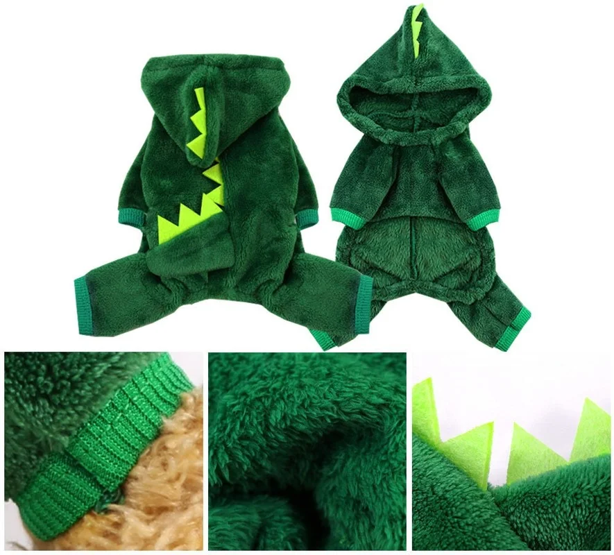 Funny Dinosaur Cosplay Costume for Small Dogs