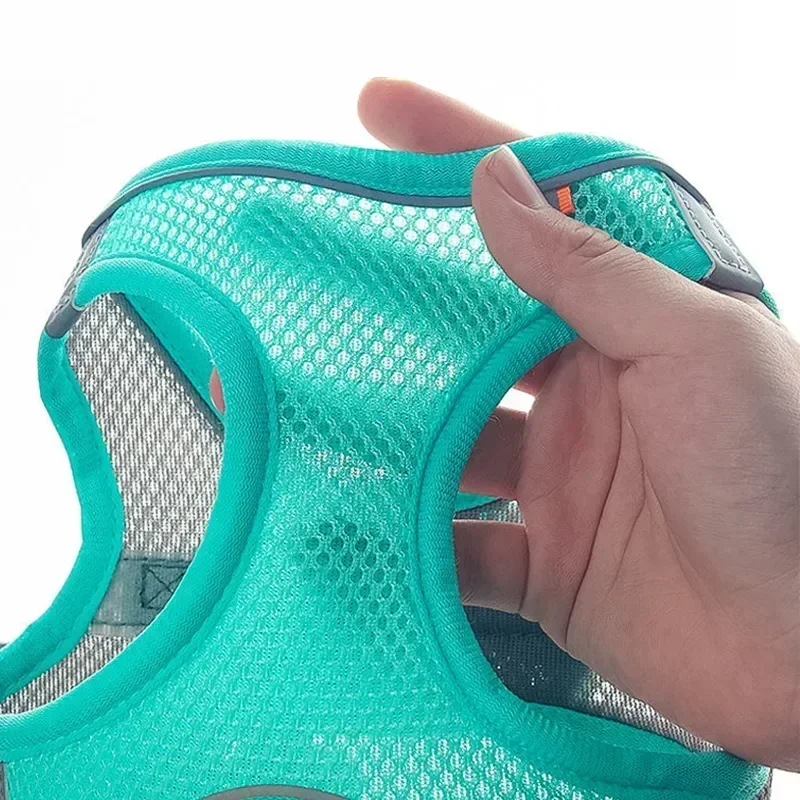 Reflective Breathable Puppy Dog Harness Vest for Outdoor Walks