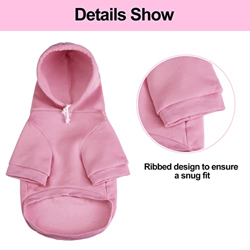 EXPAWLORER Pink Princess Fleece Hoodie for Dogs/Cats
