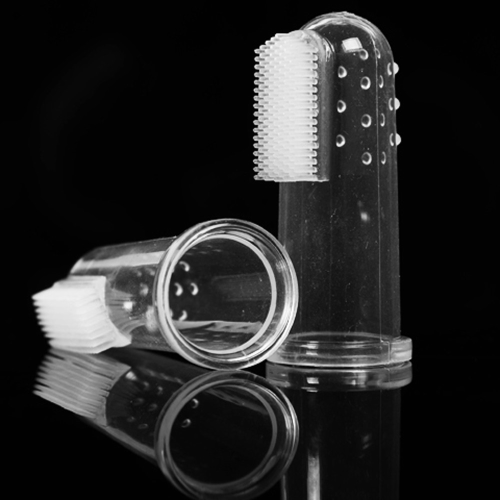 Soft Silicone Finger Toothbrush for Medium Dogs Dental Hygiene