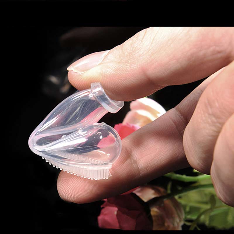 Soft Silicone Finger Toothbrush for Medium Dogs Dental Hygiene