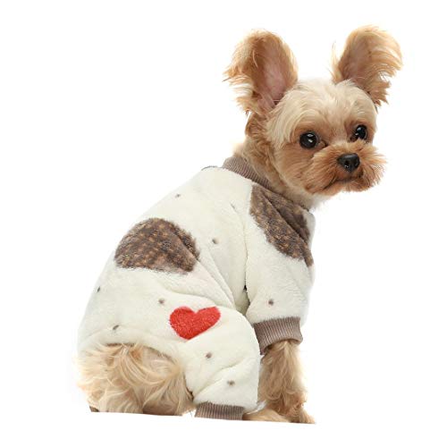 Hedgehog Thermal Pet Winter Clothes -Cream White Medium