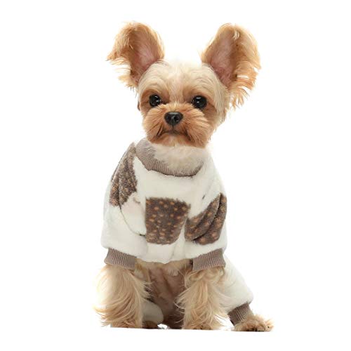 Hedgehog Thermal Pet Winter Clothes -Cream White Medium