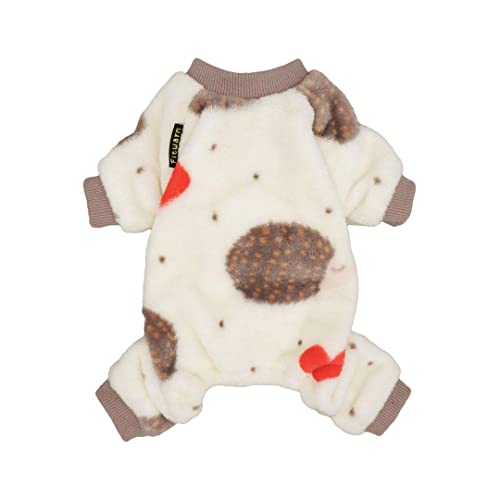 Hedgehog Thermal Pet Winter Clothes -Cream White Medium