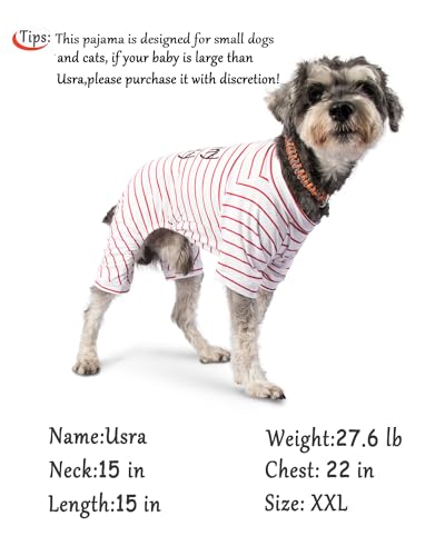 Cotton Dog Pajamas 2-Pack - Small/Medium Dogs, I Love Mommy/Daddy