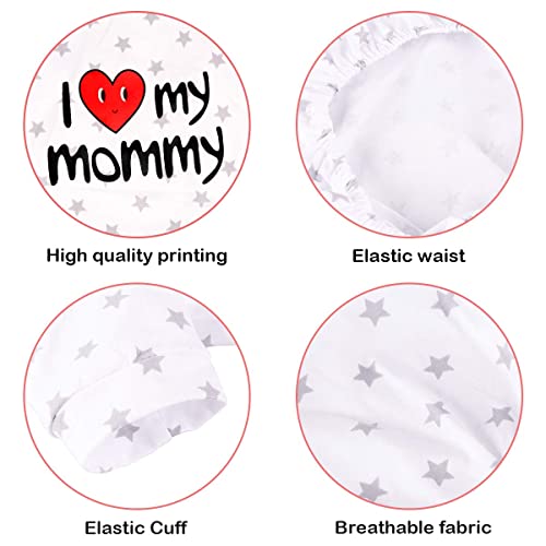 Cotton Dog Pajamas 2-Pack - Small/Medium Dogs, I Love Mommy/Daddy