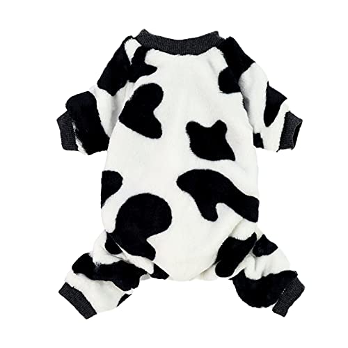 Adorable Milk Cows Pet Dog Winter Jumpsuit, Medium