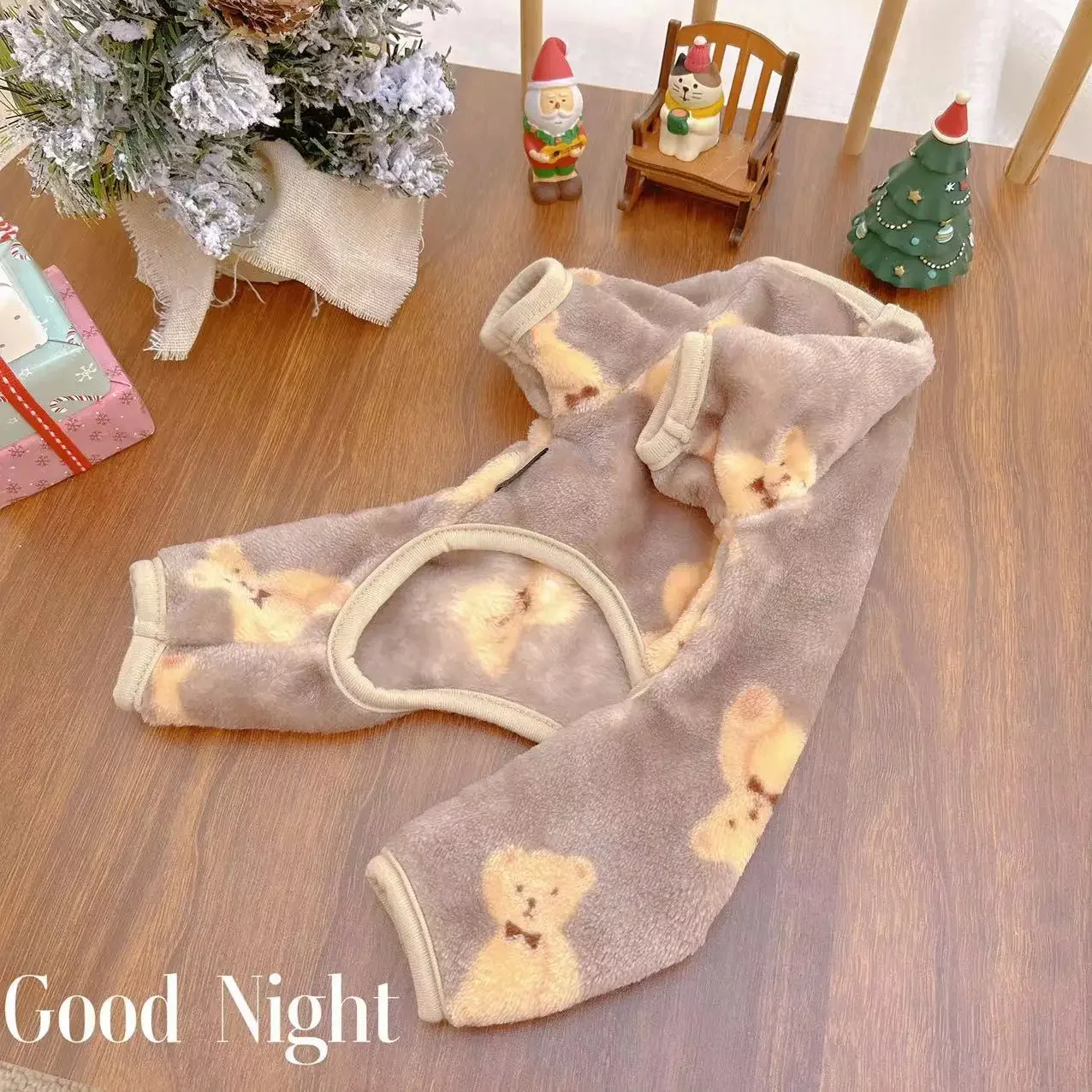 Warm and Cute Plush Jumpsuit for Small Dogs