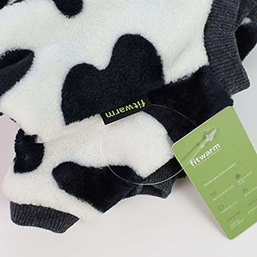 Adorable Milk Cows Pet Dog Winter Jumpsuit, Medium