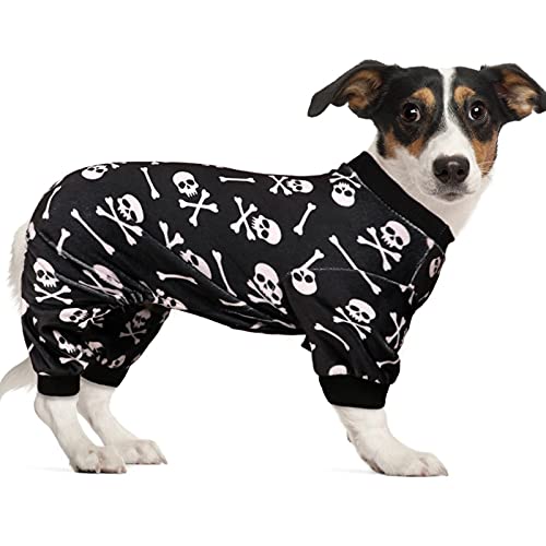 Halloween Dog Onesie: Skull&Crossbones Super Soft Jammies