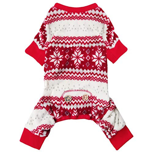 Christmas Snowflake Dog Pajamas for Small/Medium Dogs