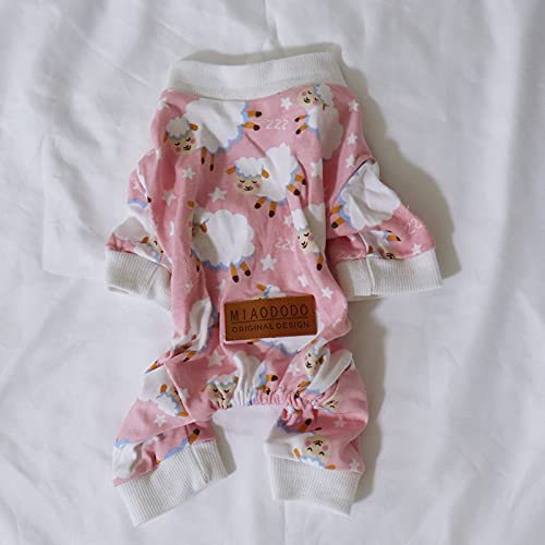 Christmas Dog Pajamas for Small-Medium Dogs, Pink