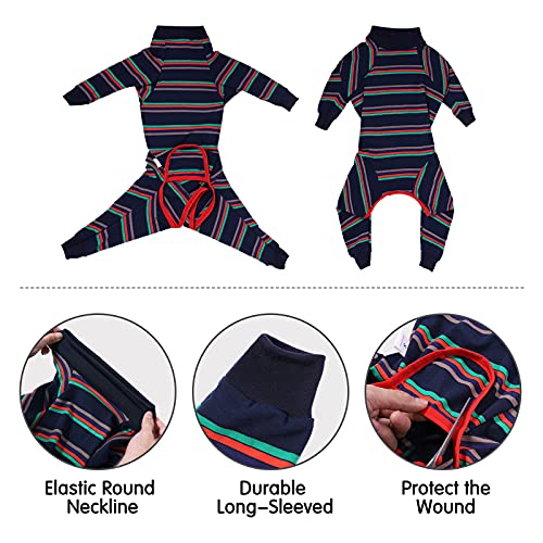 Blue Dog Recovery Suit for Abdominal Wound Surgery