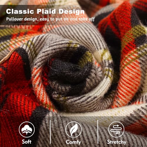 Checkered Stretchy Soft Dog Pajamas for Small Dogs