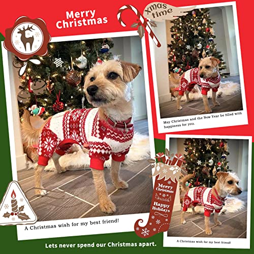 Christmas Snowflake Dog Pajamas for Small/Medium Dogs