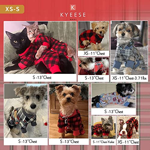Checkered Stretchy Soft Dog Pajamas for Small Dogs