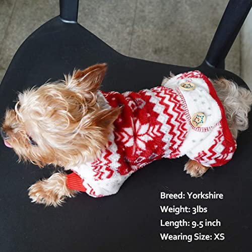 Christmas Snowflake Dog Pajamas for Small/Medium Dogs