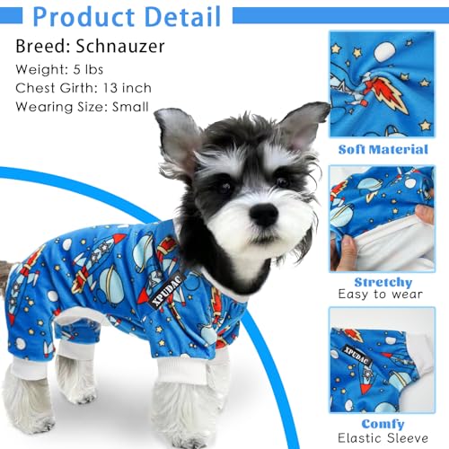 XPUDAC Dog Pajamas for Small Dogs - 4 Styles
