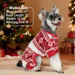 Christmas Snowflake Dog Pajamas for Small/Medium Dogs