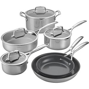 ZWILLING Energy Plus 10-Piece Nonstick Cookware Set