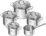 Zwilling Flow 5-Piece Induction Stainless Steel Cookware Set