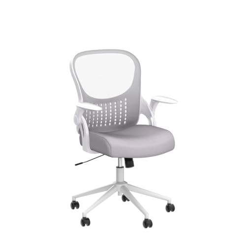 Ergonomic Mid-Back Mesh Office Chair, Gray