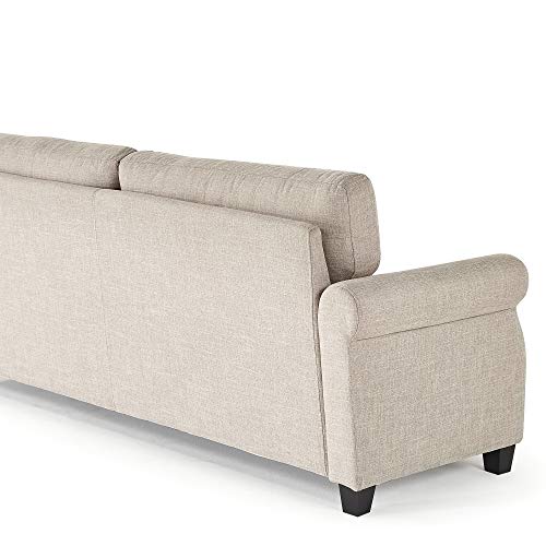 ZINUS Josh Sofa Couch / Easy, Tool-Free Assembly, Beige
