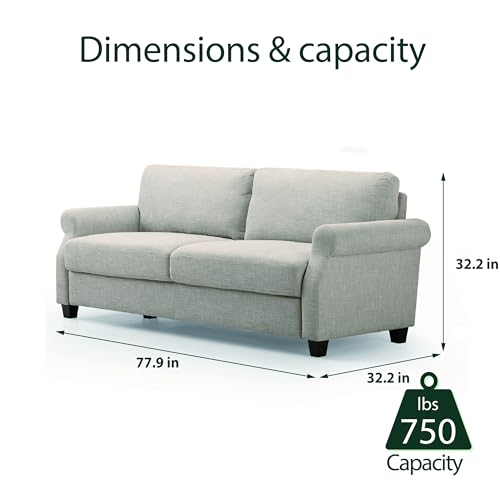 ZINUS Josh Sofa Couch / Easy, Tool-Free Assembly, Beige