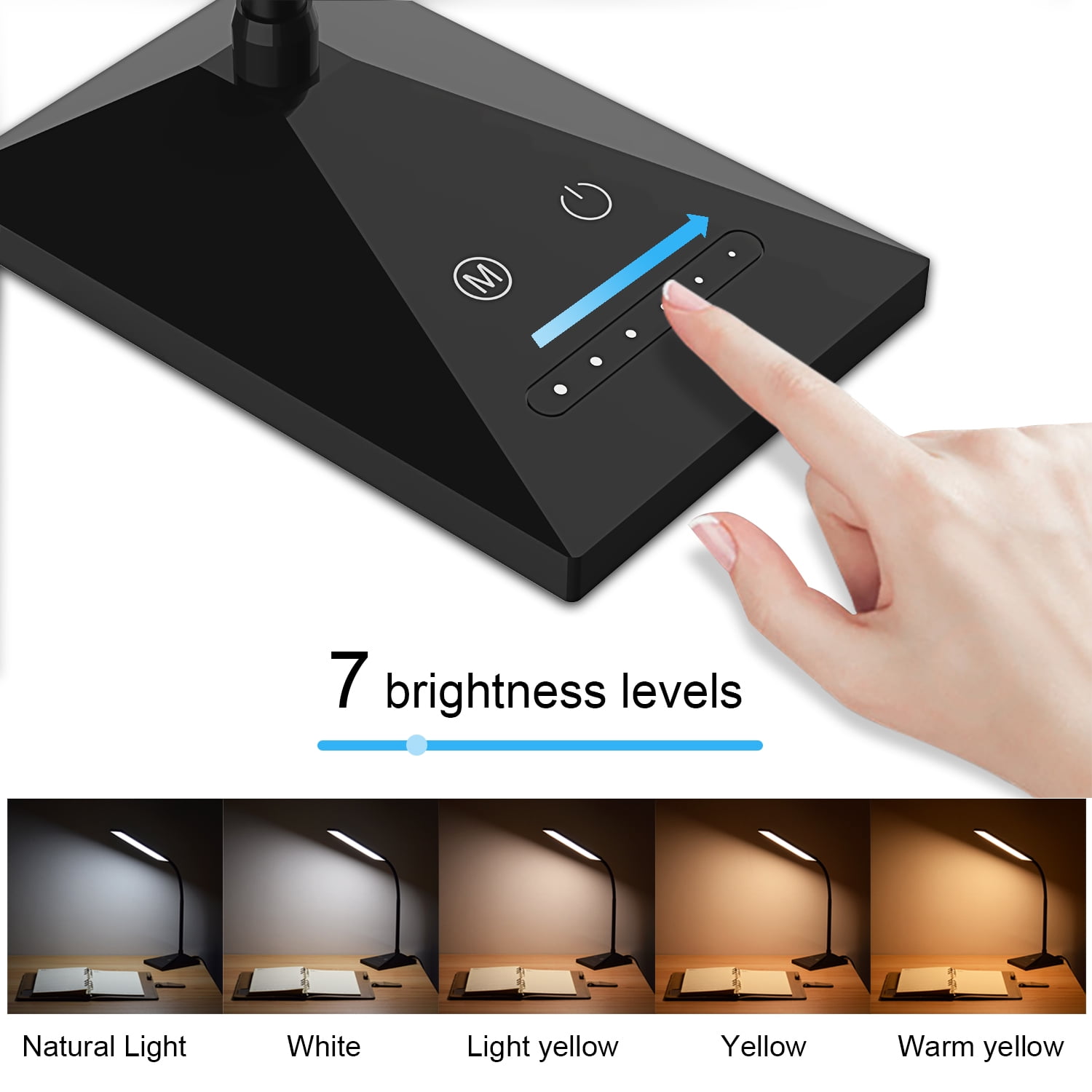 KOOTION LED Desk Lamp with USB Charging