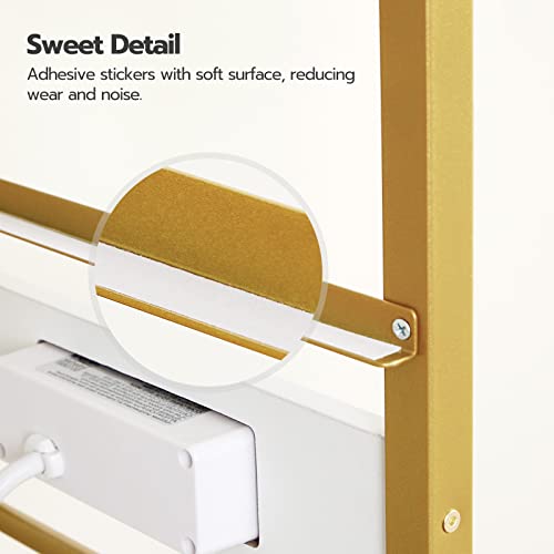 5 Tier Bookshelf with Charging Station and Drawer