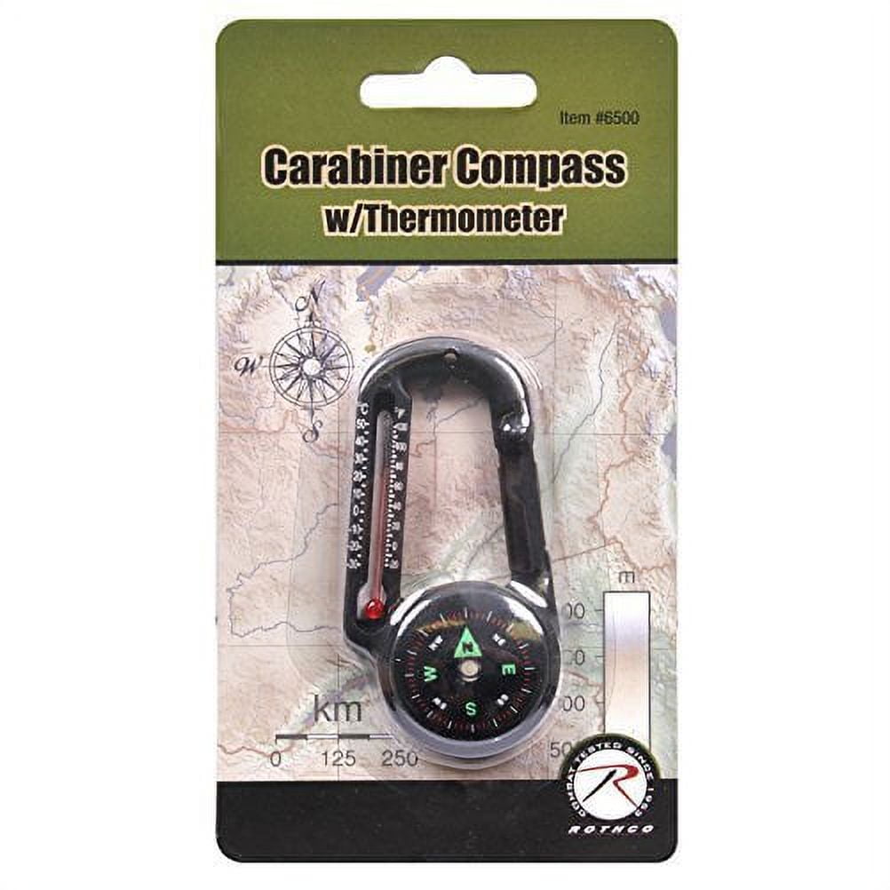 Carabiner Compass and Thermometer