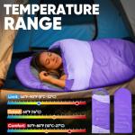 Lightweight Water-Resistant Sleeping Bag for Adults