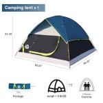 9-Piece Camping Tent Kit with Hammocks and Blankets