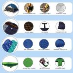 9-Piece Camping Tent Kit with Hammocks and Blankets