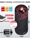 KingCamp XL Camping Sleeping Bag with Hood